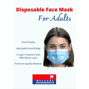DISPOSABLE FACE MASK FOR ADULTS (100 Pieces/pack)