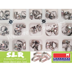 PREFORMED MOLAR BAND WITH TUBE (300 pcs) SMART+