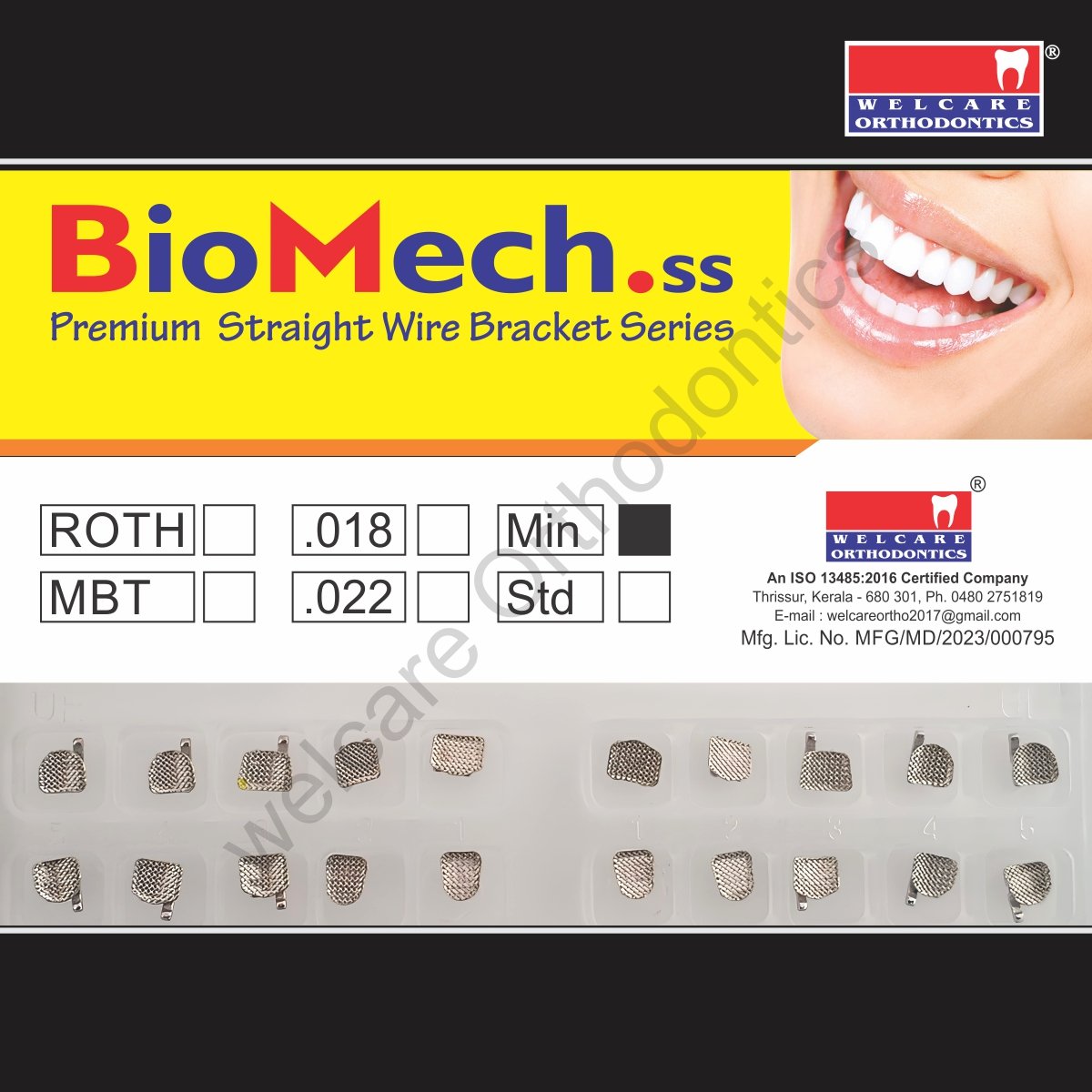 8 BIOMECH.SS MINI - METAL BRACKET KIT MINI - WELCARE