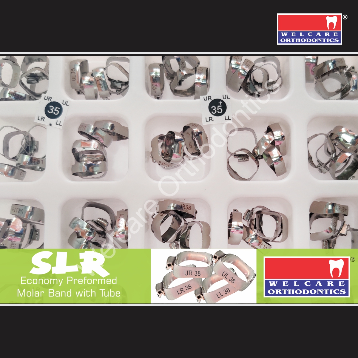 PREFORMED MOLAR BAND WITH TUBE (200 pcs) SMART+
