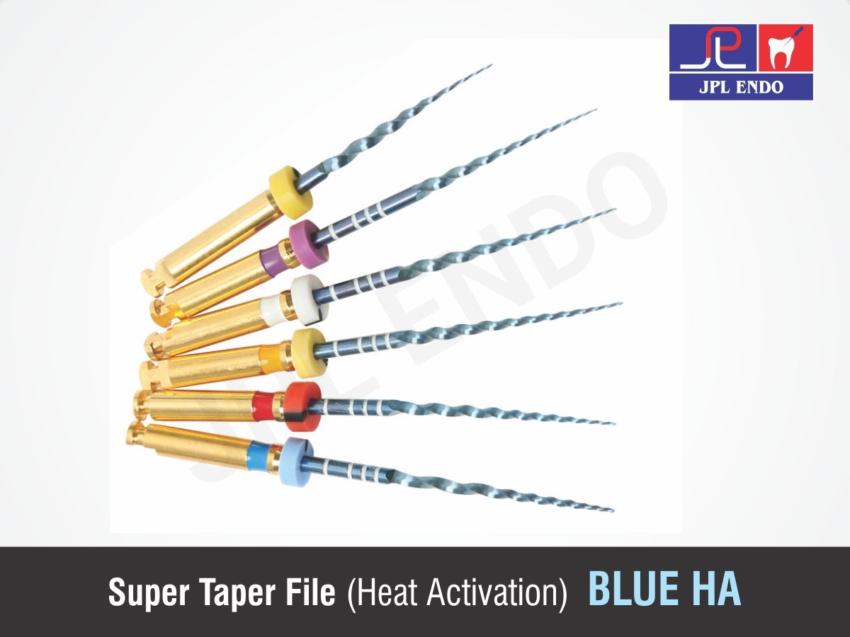 SUPER TAPER FILE (HEAT ACTIVATION) - BLUE HA (NITI ROTARY SYSTEM) - ROOT TRACER - JPL ENDO
